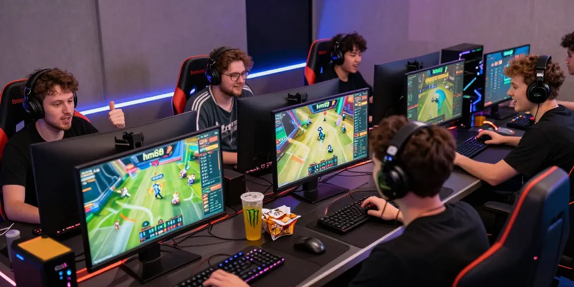 Dynamic gaming scene showcasing players engaged with hm88 platform, vibrant graphics, and exciting gameplay.