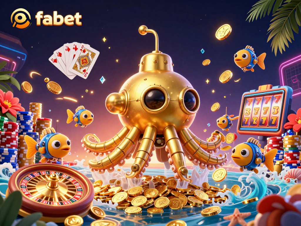 Experience exhilarating gameplay at fabet with kraken submarine and casino treasures!