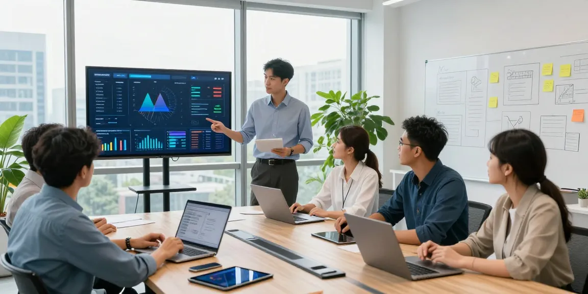 IT support for small business London team collaborating on tech solutions in a modern office environment.