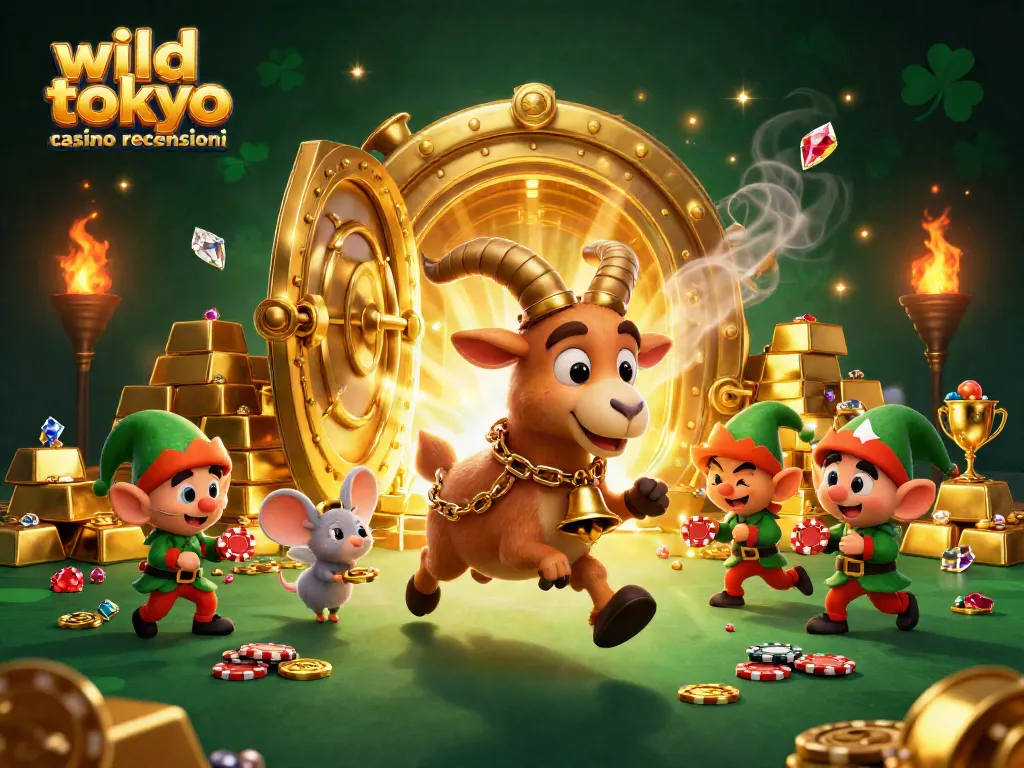 Win at the wild tokyo casino recensioni with festive characters and dynamic gaming elements in this vibrant scene.