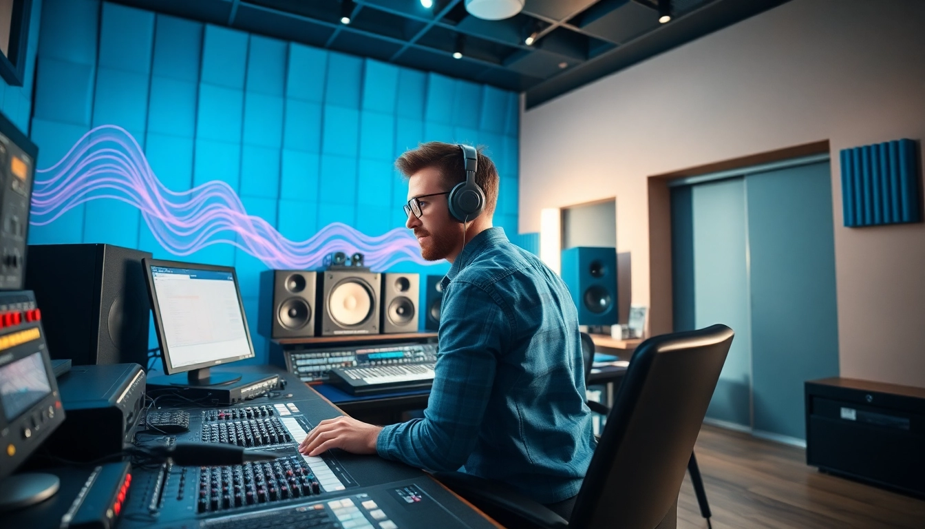 Achieve perfect sound with online audio mastering techniques in a professional studio setting.