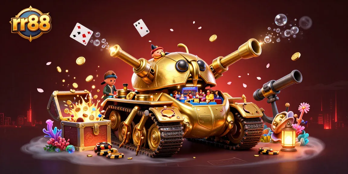Experience thrilling gameplay at rr88 with a massive golden beetle tank revealing a miniature casino.