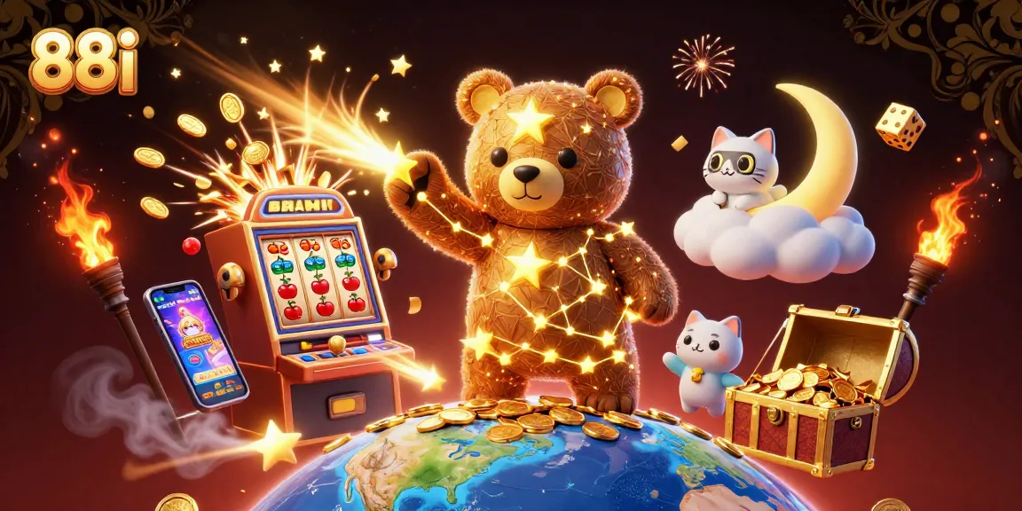 88i players enjoying a colorful casino experience with vibrant characters and exciting game elements.